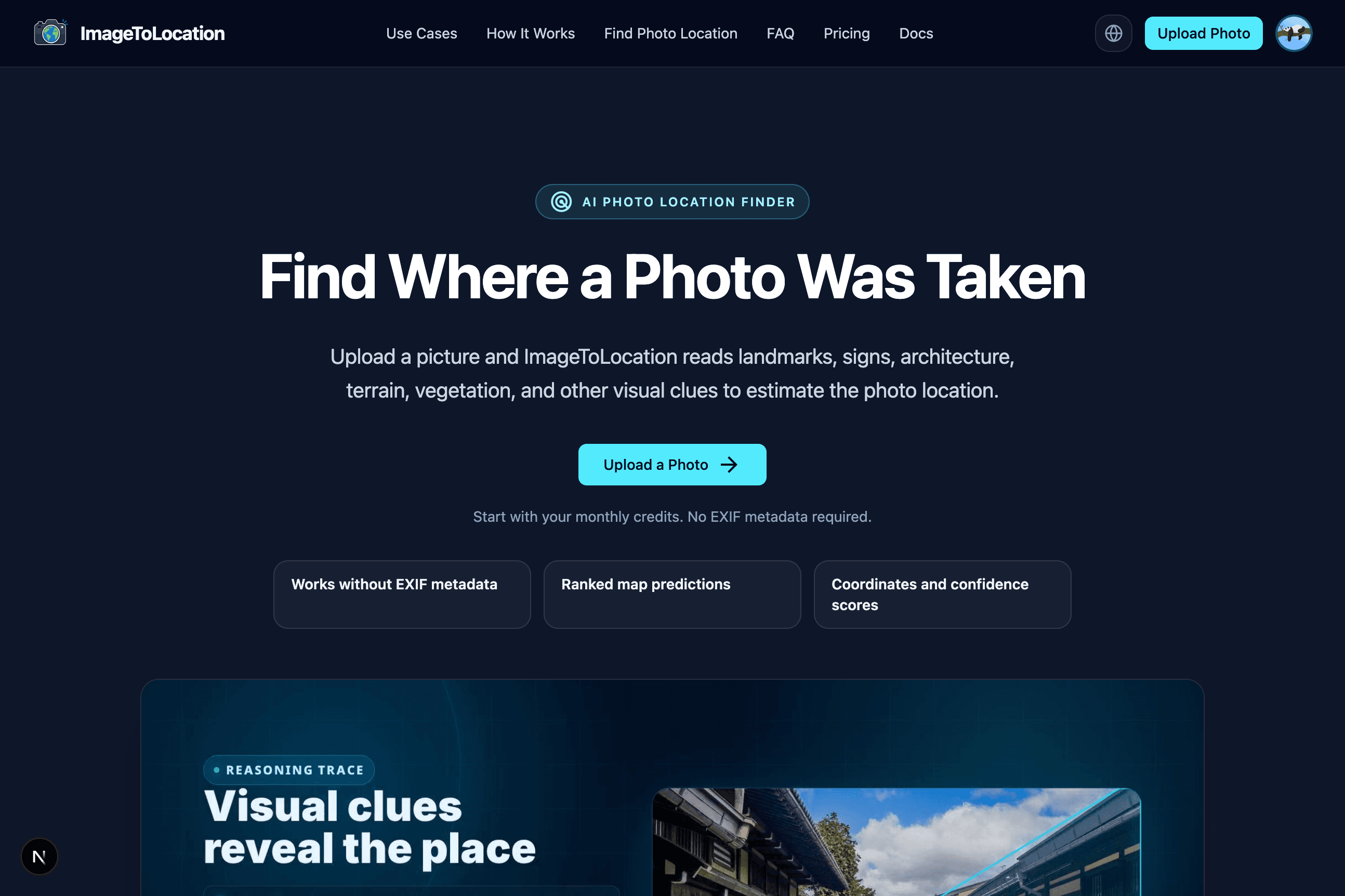 ImageToLocation home page